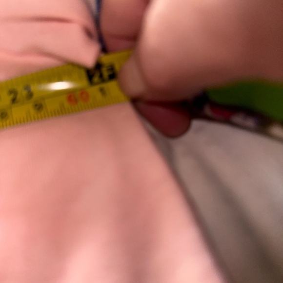 Lularoe 2X pink with blue‎ trim Liv graphic T. “ Jet Set” airplane graphic. NWT - Picture 6 of 8